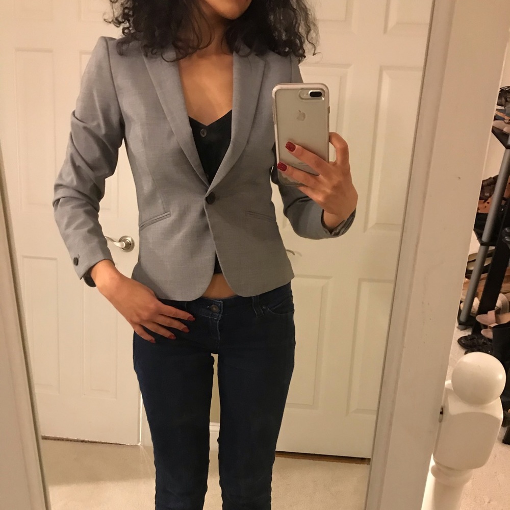 H&M Gray Blazer Size 4